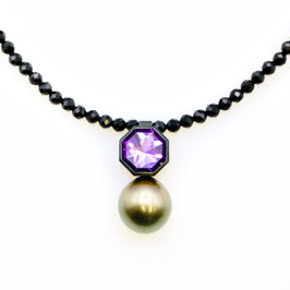 Amethyst, Pearl & Spinel