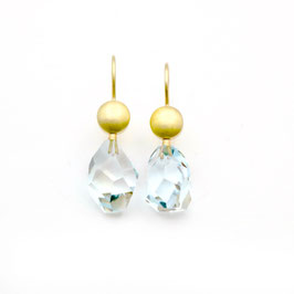 Natural Topaz & Button
