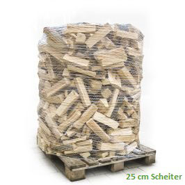 Ster Brennholz ESCHE, 25 cm Scheiter