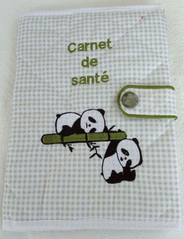 Protège carnet de santé 2 pandas