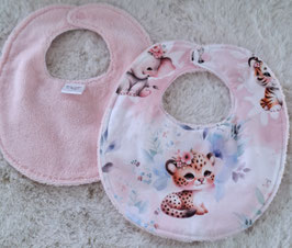 bavoir savane bébé fille