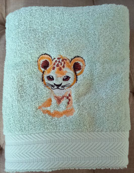 serviette de toilette petit lion