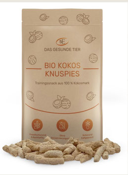 BIO KOKOS KNUSPIES Vegane Hundeleckerlis aus Kokosmark - 300 g
