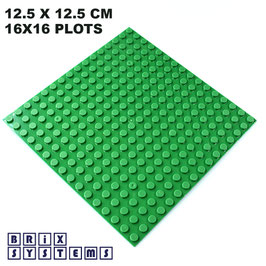 COMBATS SUR TERRE: Plaque base 12.5 x 12.5 cm vert