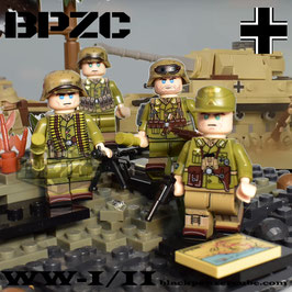 AXF35 Pack escouade Afrika korps 4 soldats