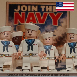 Pack 8 marins U.S NAVY WW2 + Affiche A3+: "JOIN THE NAVY"