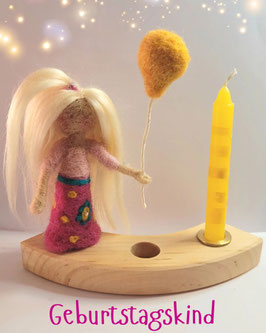 Geburtstagskind Mädchen blond