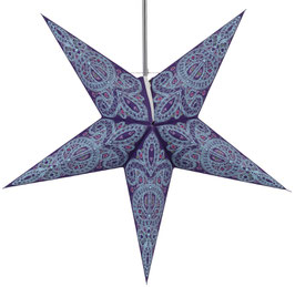 Faltbarer Advents Leucht Papierstern, Weihnachtsstern 60 cm - Calea blau