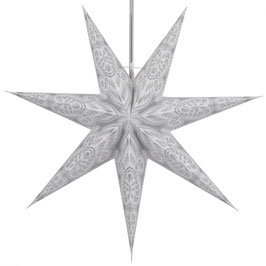 Faltbarer Advents Leucht Papierstern, Weihnachtsstern 60 cm - Menora 7 nature