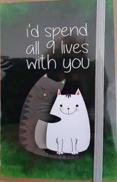 Notitieboekjes met kattenafbeelding 10 x 15 cm