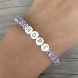 Armband, Bergkristall, "Love"