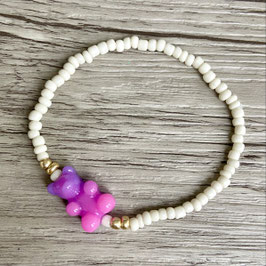 Armband "Gummibär, lila-pink"