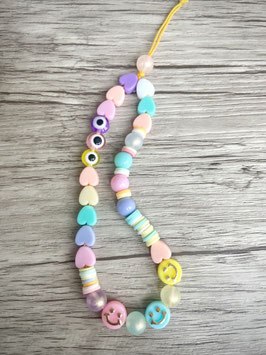 Acryl Phone-Charm "Herzen, Evil Eye, Smiley"