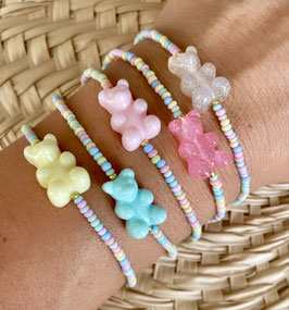 Mini-Armband, Gummibärchen, pastell