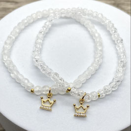 Armband, Halbedelsteine "Krone, Bergrkistall"