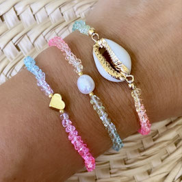 1  Armband, crystal, Farbverlauf rainbow