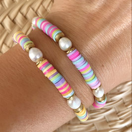 Rainbow Armband "Süßwasserperlen"
