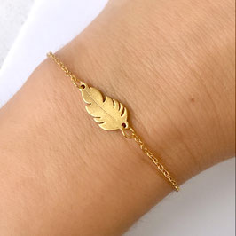 Feines Gliederarmband "Feder"