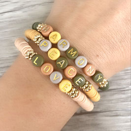 Katsuki Armband-Set "Love, Peace, Harmony"
