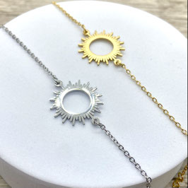 Feines Gliederarmband, Sonne"
