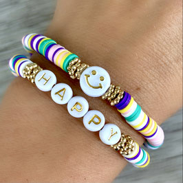 Katsuki-Armband "Happy Smile, dark rainbow"