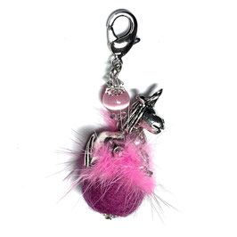 Schlüssel- bzw. Taschenanhänger Einhorn in pink