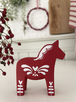 Dala-Pferd "Vili" - 7 cm - kantige Form - reduziert wegen kleiner Besonderheit