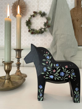 Dala-Pferd "Fiete" - 15 cm - kantige Form