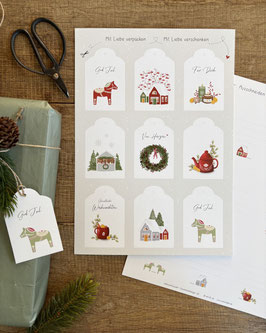 Geschenkanhänger-Set "Winterzauber"
