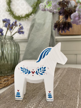 Dalapferd "Piet" - 10 cm - kantige Form - mit kleiner Eigenheit