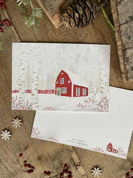 Große Postkarte "Winterzeit"
