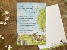 Große Postkarte "Glücksmoment-Liste Mai"