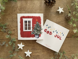 Klappkarte "Jultid " mit Kuvert
