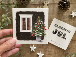 Klappkarte "Dansk Jul " mit Kuvert
