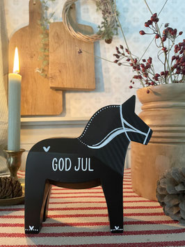 Weihnachts-Dalapferd "Arik" - 17 cm - kantige Form