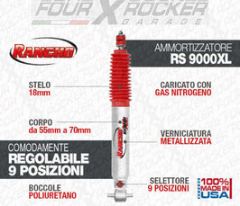 AMMORTIZZATORI RANCHO 9000 XL PER JEEP WRANGLER JK