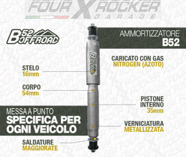 AMMORTIZZATORI +5CM  B52 OFFROAD PER NISSAN PATROL TR 2.8TD SAFARI