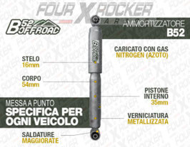 AMMORTIZZATORI +5 cm B52 OFFROAD LAND ROVER DISCOVERY 2 TD5