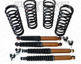 KIT RIALZO ASSETTO +5cm VERSIONE GOLD per LAND ROVER DEFENDER 90 - DISCOVERY 1 - RANGE ROVER CLASSIC / FXR01127