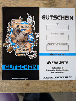 Gutschein Verschiedene Beträge möglich !