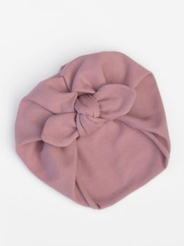 Headwrap altrosa spitze Schleife - Baumwolljersey