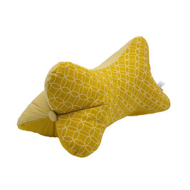 Kissen "Leseknochen" 40 x 22 cm | Senfgelb