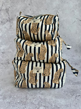 Necessaire leopard black white