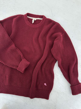 Chunky Knit Pullover merlot