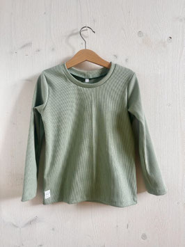 Langarmshirt rib milieu green