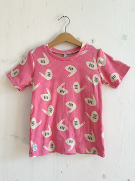 Rib Tee geese pink