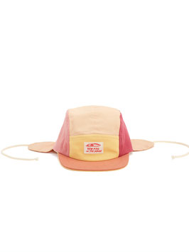 Cap Wolly colorblock cherry