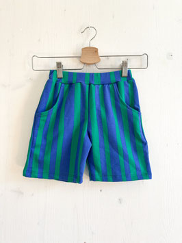 Shorts stripes blau/grün