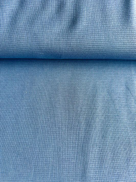 Waffel Jersey hellblau