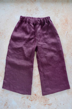 Leinen Culotte grape